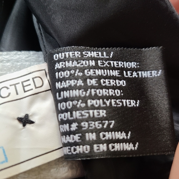 East 5th Leather Black Leather Jacket Size Large NWT - Picture 7 of 9